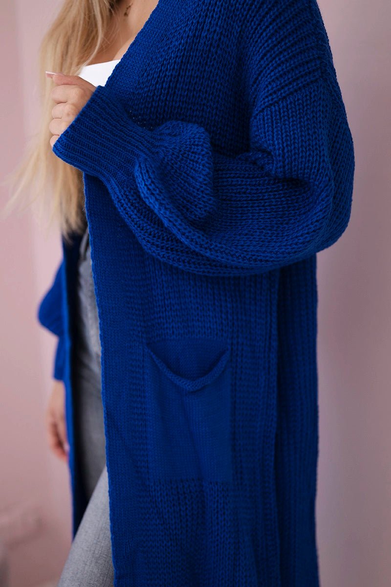 Long cardigan IT - 8 / – Blue cornflower цвет / color | Lexline Fashion