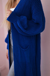 Long cardigan IT - 8 / – Blue cornflower цвет / color | Lexline Fashion