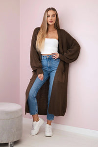 Long cardigan IT - 8 / – Brown цвет / color | Lexline Fashion