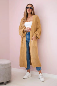 Long cardigan IT - 8 / – Camel цвет / color | Lexline Fashion