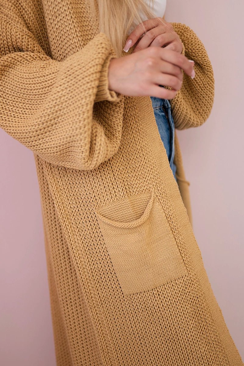 Long cardigan IT - 8 / – Camel цвет / color | Lexline Fashion
