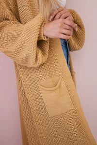 Long cardigan IT - 8 / – Camel цвет / color | Lexline Fashion