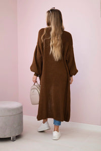 Long cardigan IT - 8 / – Chocolate цвет / color | Lexline Fashion