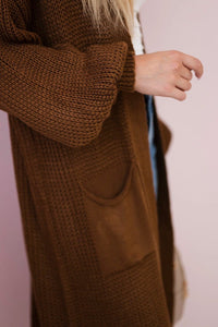 Long cardigan IT - 8 / – Chocolate цвет / color | Lexline Fashion