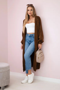 Long cardigan IT - 8 / – Chocolate цвет / color | Lexline Fashion