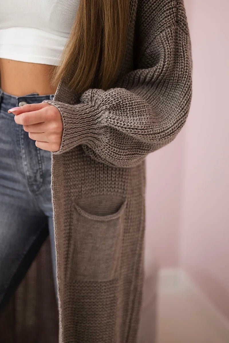 Long cardigan IT - 8 / – Fango цвет / color | Lexline Fashion