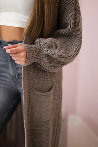 Long cardigan IT - 8 / – Fango цвет / color | Lexline Fashion