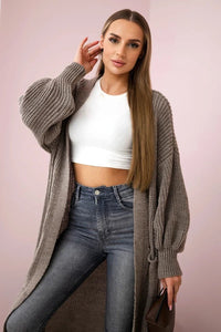 Long cardigan IT - 8 / – Fango цвет / color | Lexline Fashion