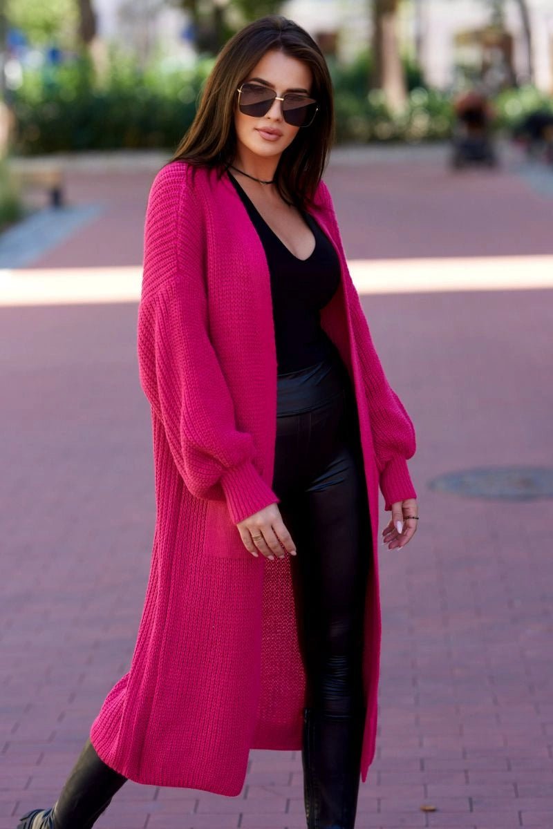 Long cardigan IT - 8 / – Fuchsia цвет / color | Lexline Fashion