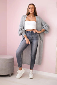 Long cardigan IT - 8 / – Gray цвет / color | Lexline Fashion