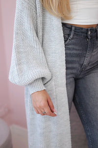 Long cardigan IT - 8 / – Gray || Light цвет / color | Lexline Fashion
