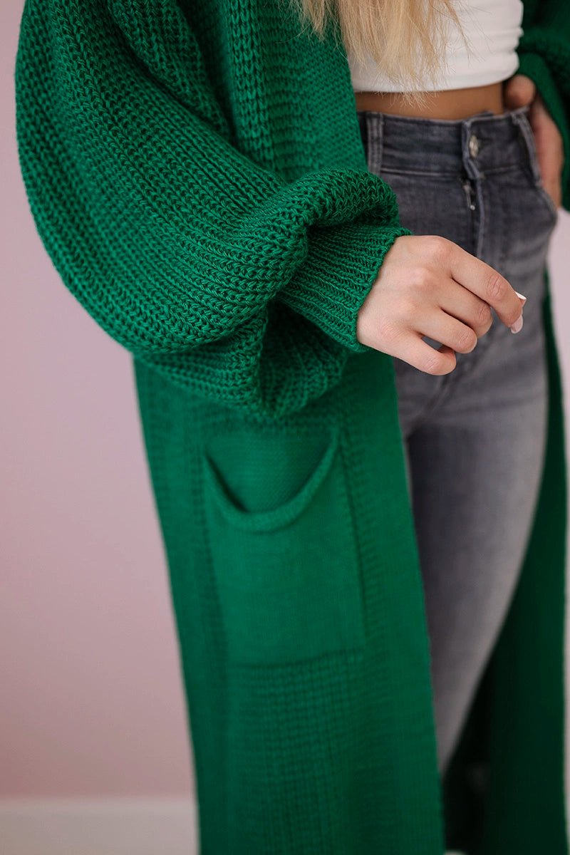 Long cardigan IT - 8 / – Green цвет / color | Lexline Fashion