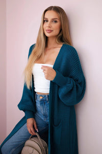 Long cardigan IT - 8 / – Marine цвет / color | Lexline Fashion