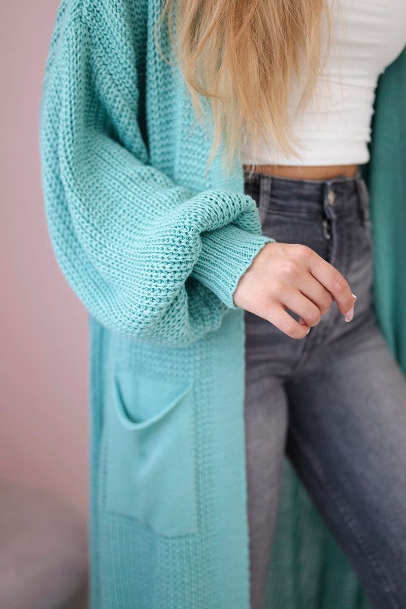 Long cardigan IT - 8 / – Mint цвет / color | Lexline Fashion