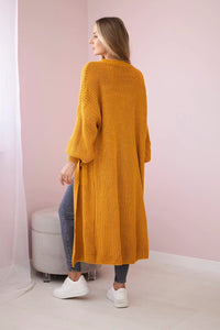 Long cardigan IT - 8 / – Mustard цвет / color | Lexline Fashion