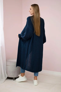 Long cardigan IT - 8 / – Navy blue цвет / color | Lexline Fashion