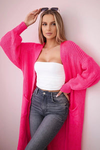 Long cardigan IT - 8 / – Neon pink цвет / color | Lexline Fashion