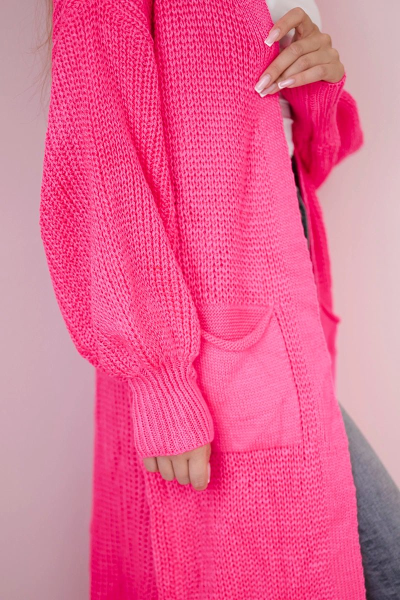 Long cardigan IT - 8 / – Neon pink цвет / color | Lexline Fashion