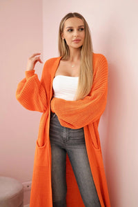 Long cardigan IT - 8 / – Orange цвет / color | Lexline Fashion