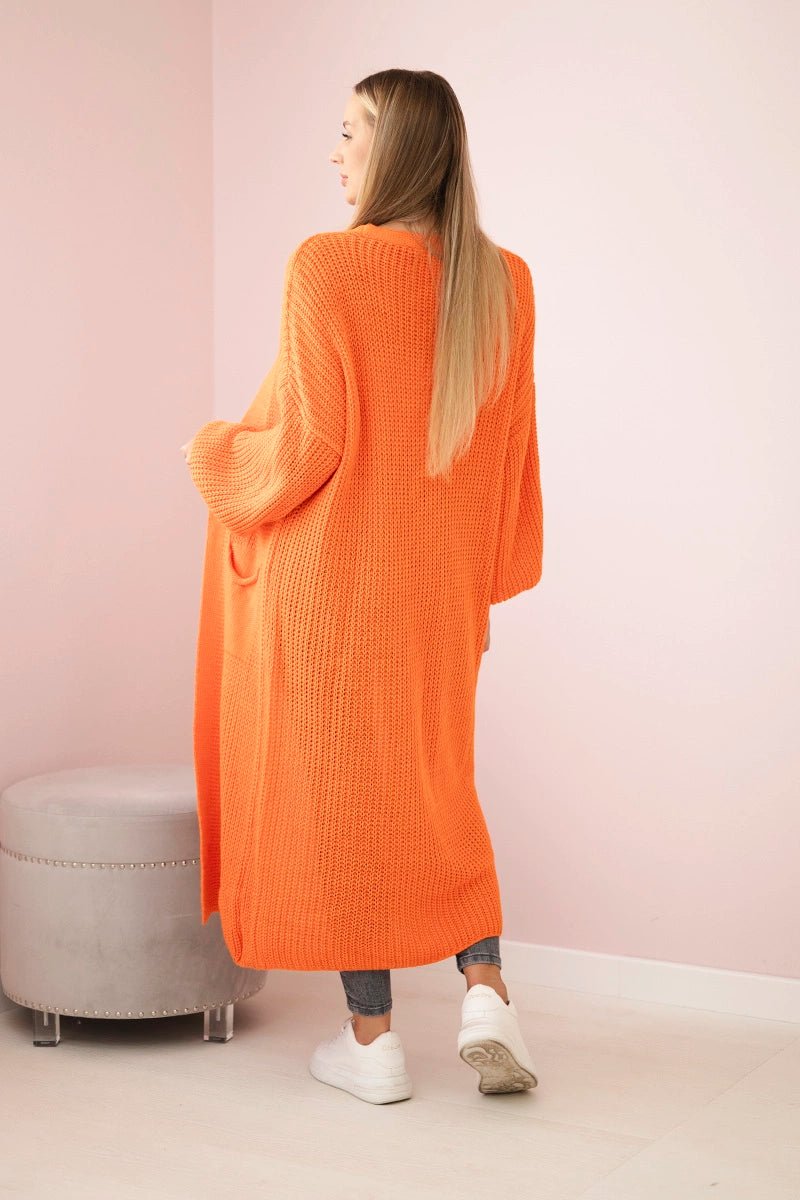 Long cardigan IT - 8 / – Orange цвет / color | Lexline Fashion