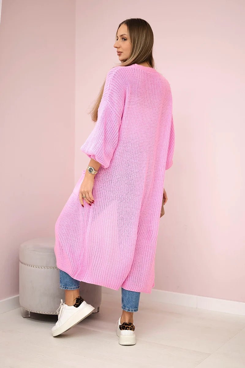 Long cardigan IT - 8 / – Pink || Light цвет / color | Lexline Fashion