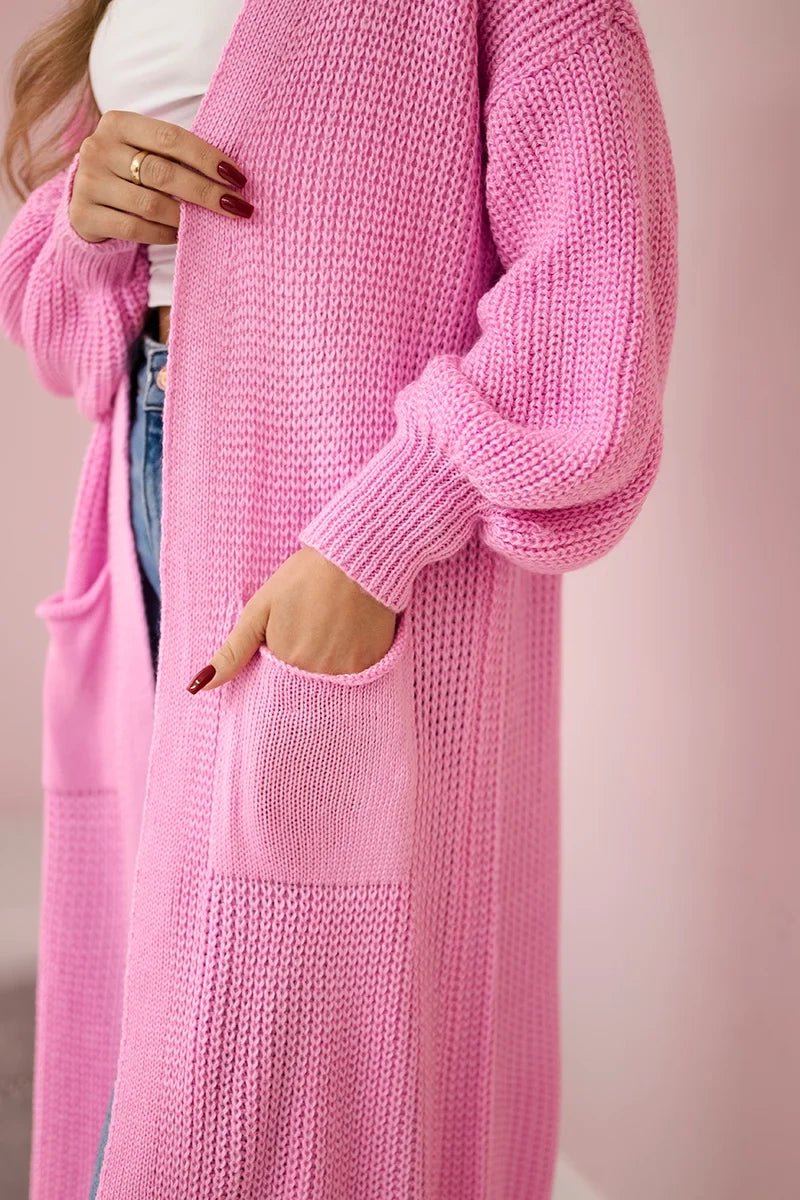 Long cardigan IT - 8 / – Pink || Light цвет / color | Lexline Fashion