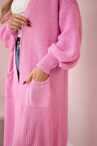 Long cardigan IT - 8 / – Pink || Light цвет / color | Lexline Fashion
