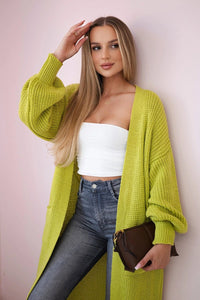 Long cardigan IT - 8 / – Pistachio цвет / color | Lexline Fashion