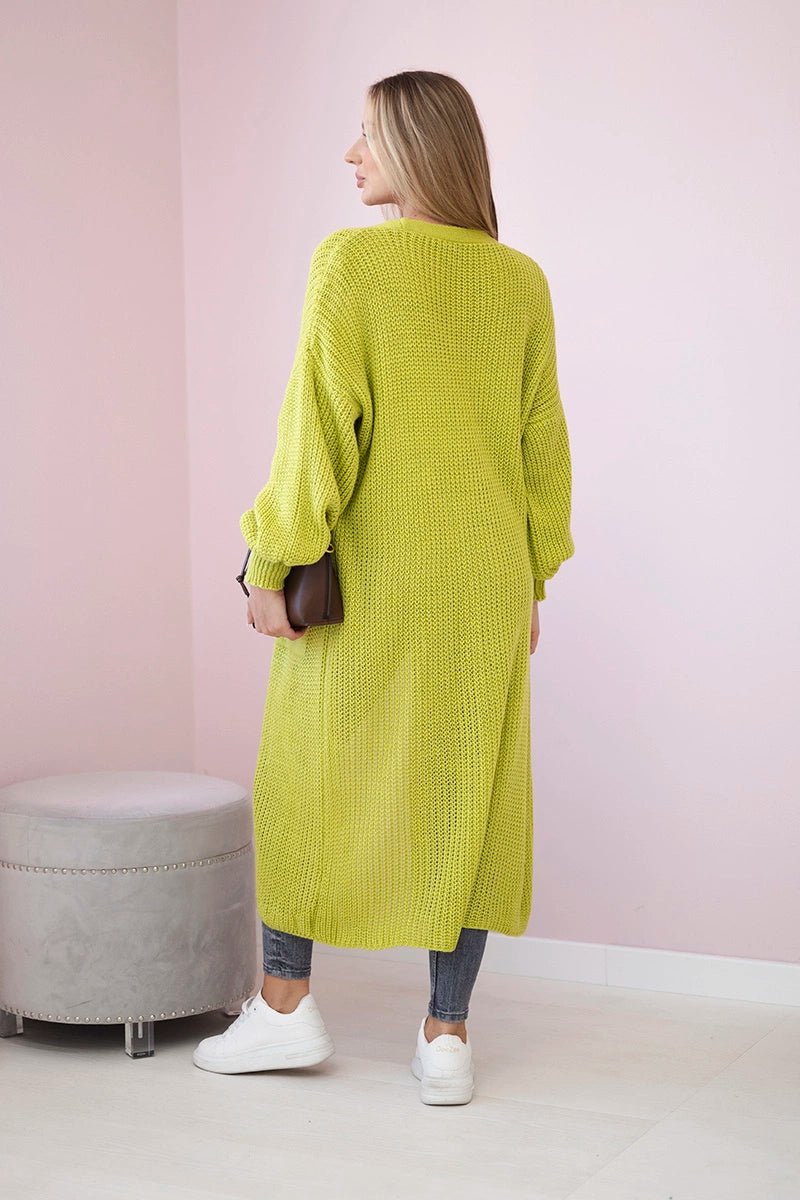 Long cardigan IT - 8 / – Pistachio цвет / color | Lexline Fashion