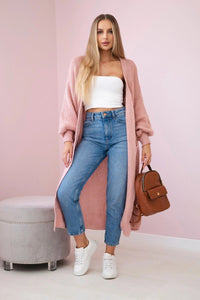 Long cardigan IT - 8 / – Powder цвет / color | Lexline Fashion