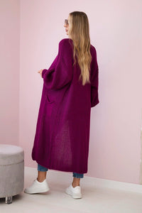 Long cardigan IT - 8 / – Purple || Dark цвет / color | Lexline Fashion