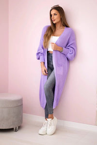 Long cardigan IT - 8 / – Purple || Light цвет / color | Lexline Fashion