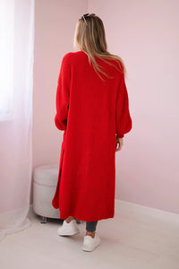 Long cardigan IT - 8 / – Red цвет / color | Lexline Fashion