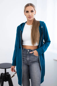 Long hoodie 8924 / – Marine цвет / color | Lexline Fashion