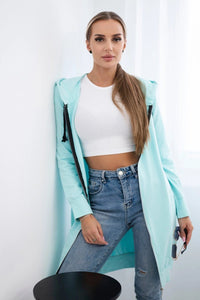 Long hoodie 8924 / – Mint цвет / color | Lexline Fashion