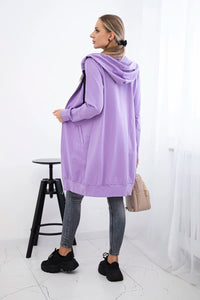 Long hoodie 8924 / – Purple || Dark цвет / color | Lexline Fashion