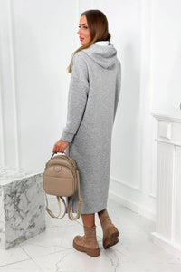 Long hoodie 9623 / – Gray цвет / color | Lexline Fashion