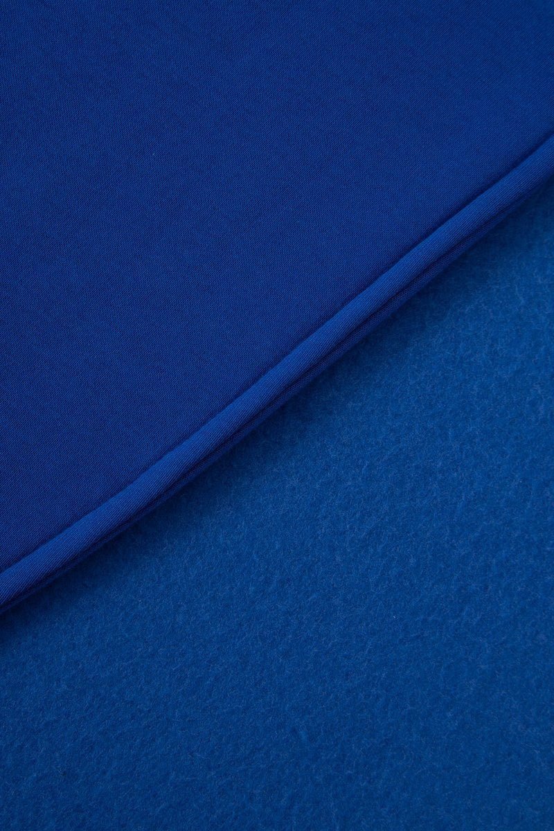 Long hoodie with zipper 9110 / – Blue cornflower цвет / color | Lexline Fashion