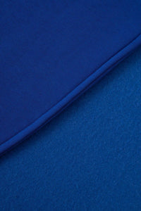 Long hoodie with zipper 9110 / – Blue cornflower цвет / color | Lexline Fashion