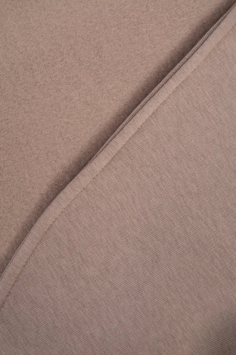 Long hoodie with zipper 9110 / – Dark || beige цвет / color | Lexline Fashion
