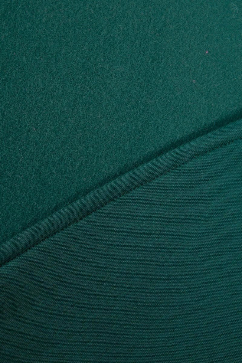 Long hoodie with zipper 9110 / – Green || Dark цвет / color | Lexline Fashion