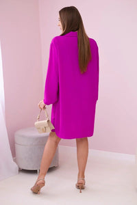 Long shirt with viscose 59100 - 25 / – Purple || Dark цвет / color | Lexline Fashion