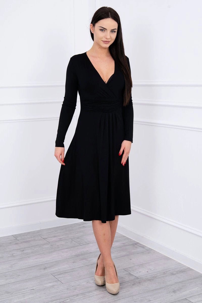 Long sleeve dress 8315 / – Black цвет / color | Lexline Fashion