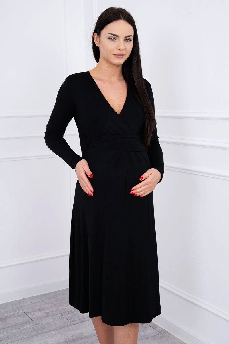 Long sleeve dress 8315 / – Black цвет / color | Lexline Fashion