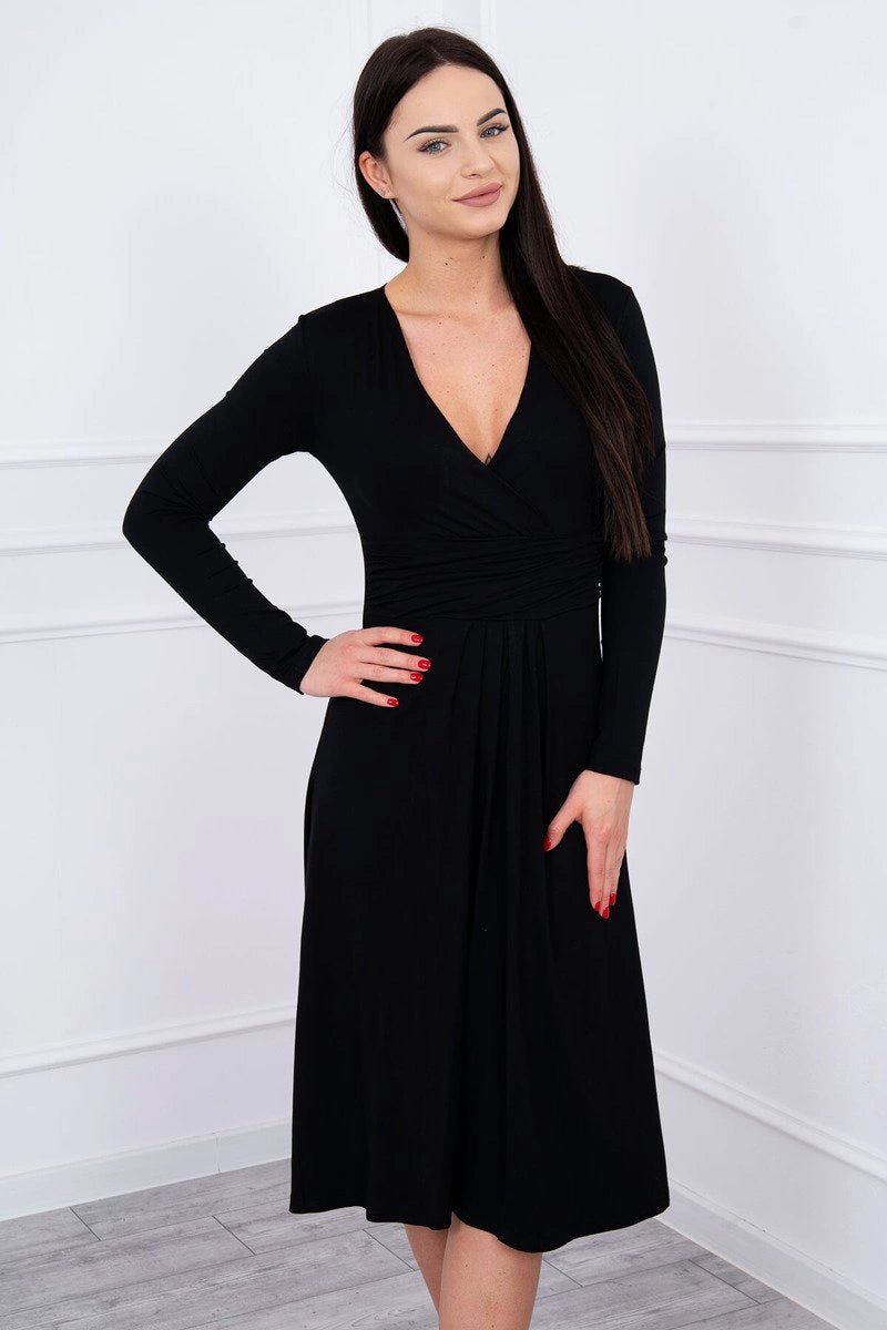 Long sleeve dress 8315 / – Black цвет / color | Lexline Fashion