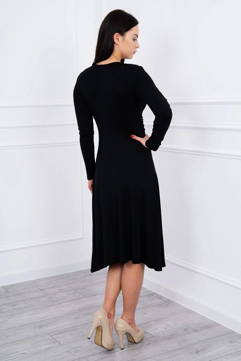 Long sleeve dress 8315 / – Black цвет / color | Lexline Fashion