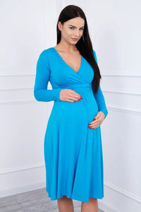 Long sleeve dress 8315 / – Blue цвет / color | Lexline Fashion