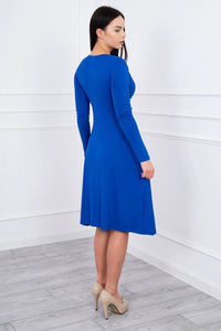 Long sleeve dress 8315 / – Blue cornflower цвет / color | Lexline Fashion