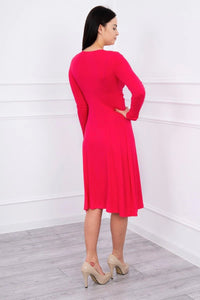 Long sleeve dress 8315 / – Fuchsia цвет / color | Lexline Fashion
