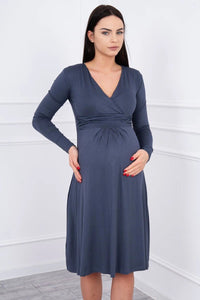 Long sleeve dress 8315 / – Graphite цвет / color | Lexline Fashion